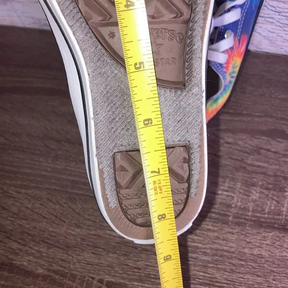 Low Top Converse Unisex Youth Size 12 Tie Dyed